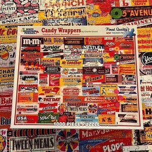 Candy Wrappers 1000pc Puzzle ~ White Mountain thicker pieces